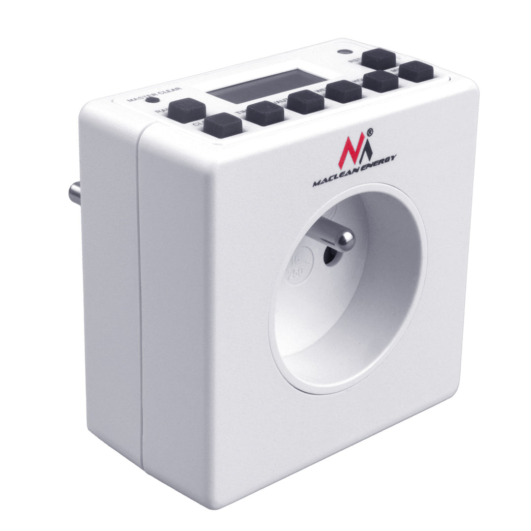 Timer Digitale Programmabile Schuko 3600W Maclean MCE30 max 156 programmi