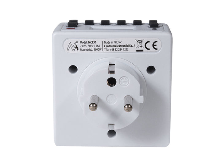 Timer Digitale Programmabile Schuko 3600W Maclean MCE30 max 156 programmi