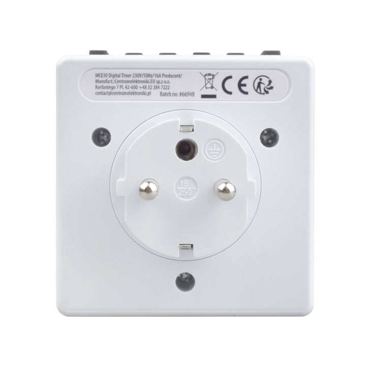 Timer Digitale Programmabile Schuko 3600W Maclean MCE30 max 156 programmi