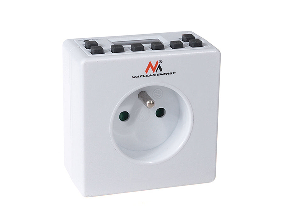 Timer Digitale Programmabile Schuko 3600W Maclean MCE30 max 156 programmi