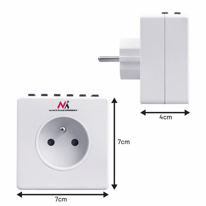 Timer Digitale Programmabile Schuko 3600W Maclean MCE30 max 156 programmi
