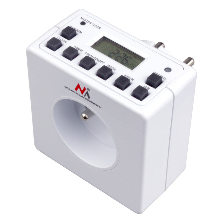 Timer Digitale Programmabile Schuko 3600W Maclean MCE30 max 156 programmi
