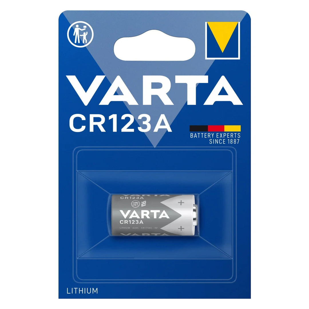 Batteria al litio CR123 3V 1430 mAh Varta per dispositivi elettronici