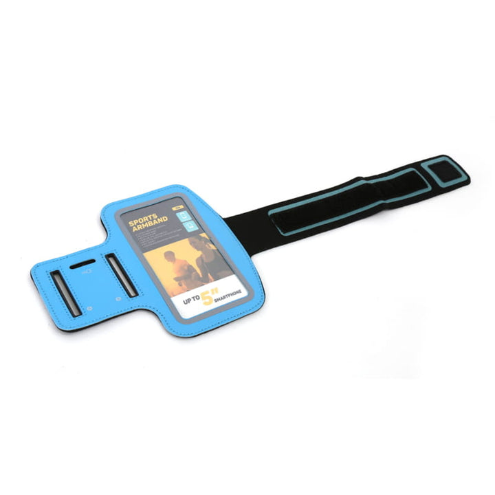Custodia per smartphone da 5'' con tracolla blu Platinet 42054