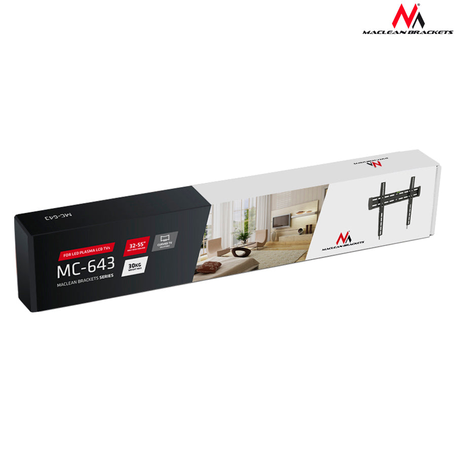 Supporto Porta TV LED LCD PLASMA da 32 "a 55" 30 kg Maclean MC-643