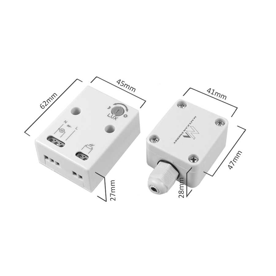 Sensore crepuscolare con sonda esterna max 3450W Maclean Energy MCE35