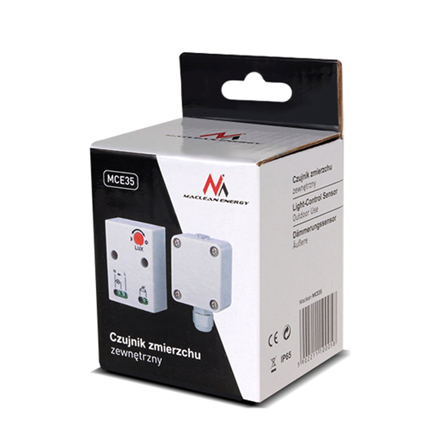 Sensore crepuscolare con sonda esterna max 3450W Maclean Energy MCE35