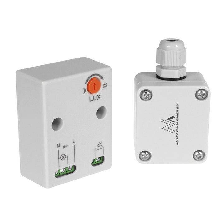 Sensore crepuscolare con sonda esterna max 3450W Maclean Energy MCE35
