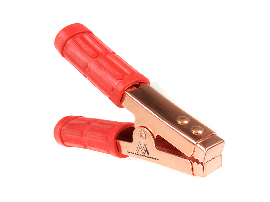 Clip a coccodrillo Maclean, 400A 2pz R/B, placcate in rame, MCE36