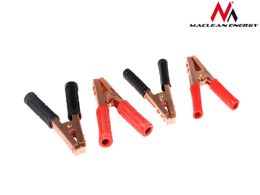 Clip a coccodrillo Maclean, 400A 2pz R/B, placcate in rame, MCE36
