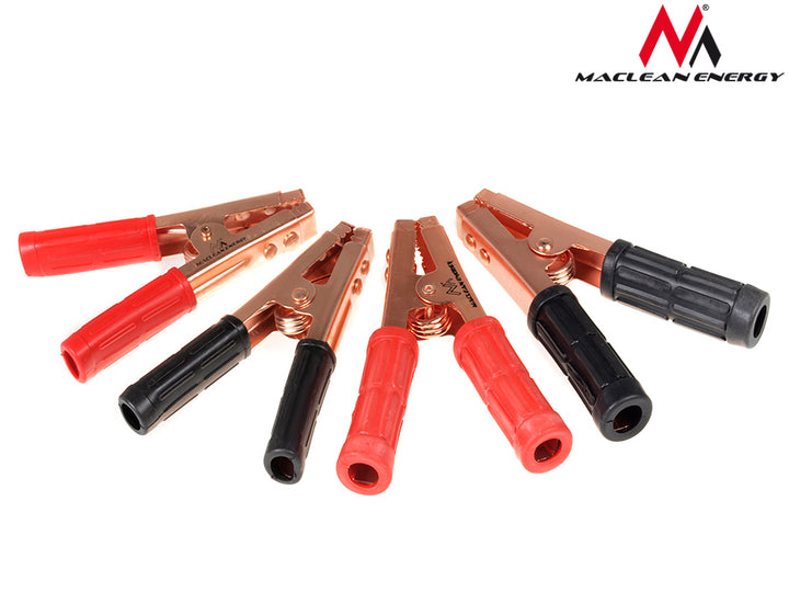 Clip a coccodrillo Maclean, 400A 2pz R/B, placcate in rame, MCE36