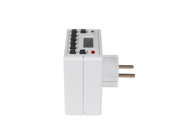 Timer Digitale Programmabile Schuko 3600W 10 Programmi Risparmio
