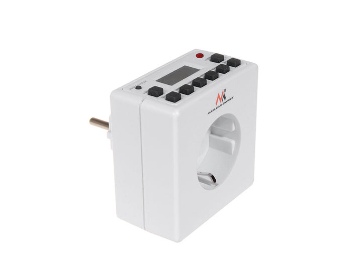 Timer Digitale Programmabile Schuko 3600W 10 Programmi Risparmio