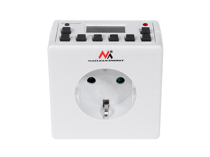Timer Digitale Programmabile Schuko 3600W 10 Programmi Risparmio