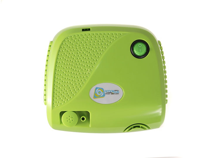 Inalatore BR-CN116B Omnibus verde - kit, 2 maschere, borsa