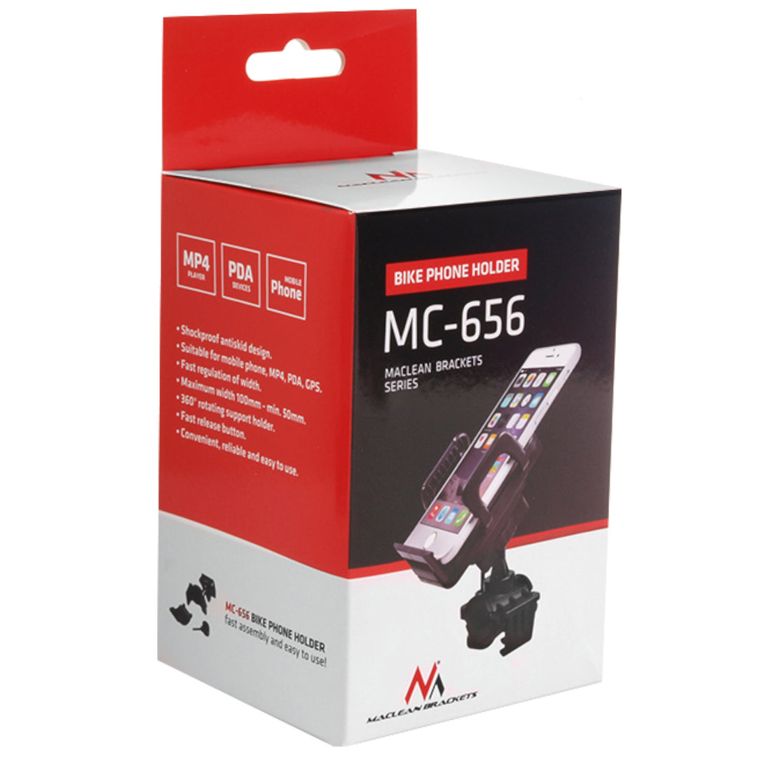 Maclean MC-656  Supporto Bici Universale Flessibile Smartphone