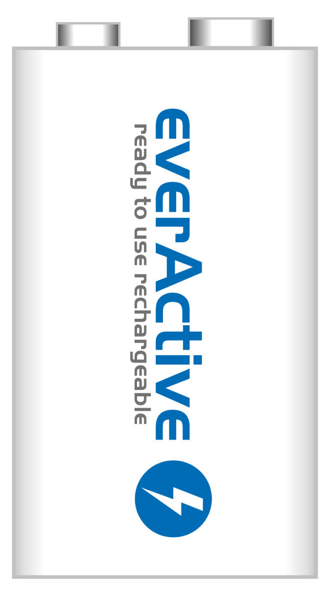 9V 6F22 320mAh Ricaricabili everActive Professional