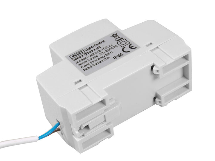 Interruttore Crepuscolare DIN 3000W Maclean MCE83 Risparmio Energia Elettrica