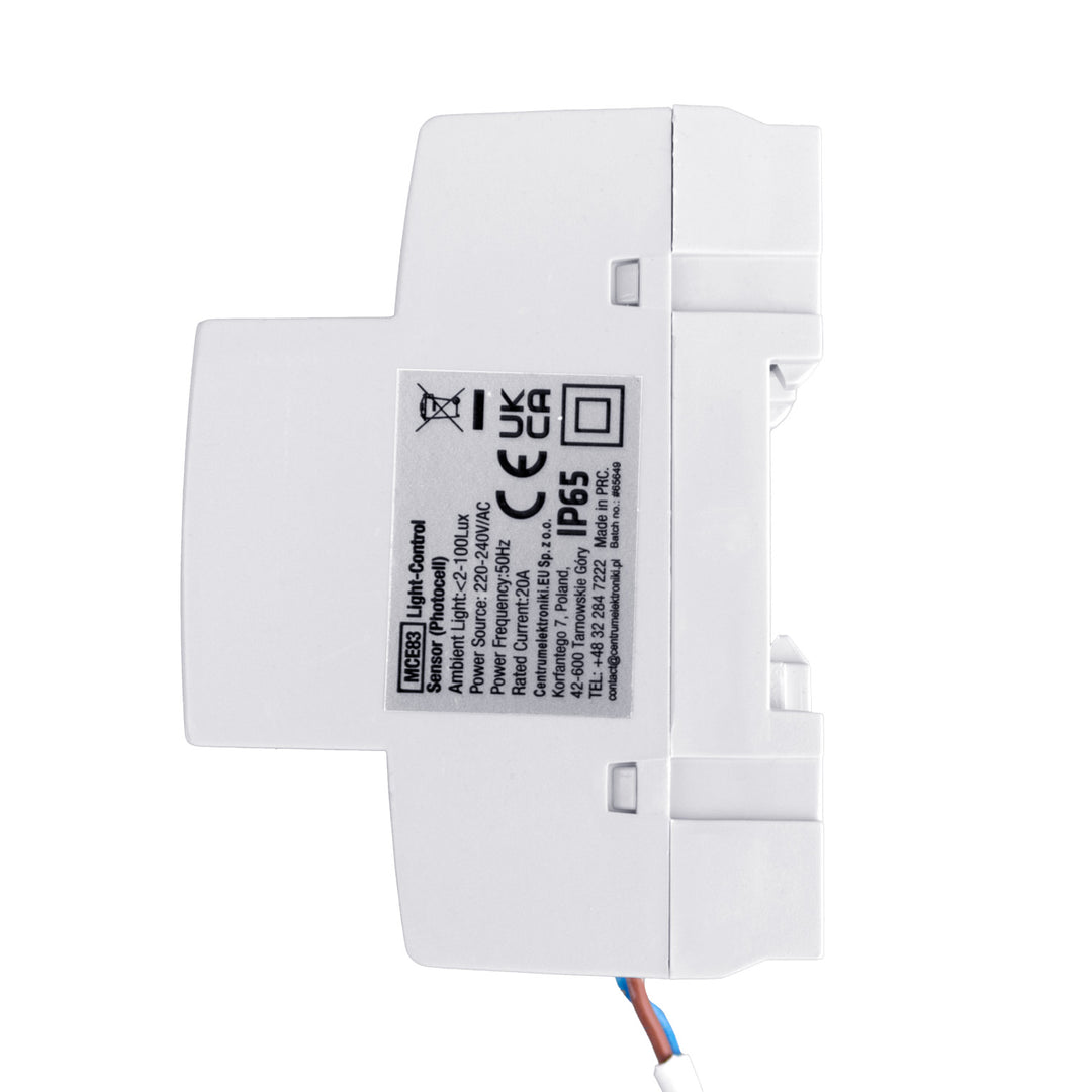 Interruttore Crepuscolare DIN 3000W Maclean MCE83 Risparmio Energia Elettrica