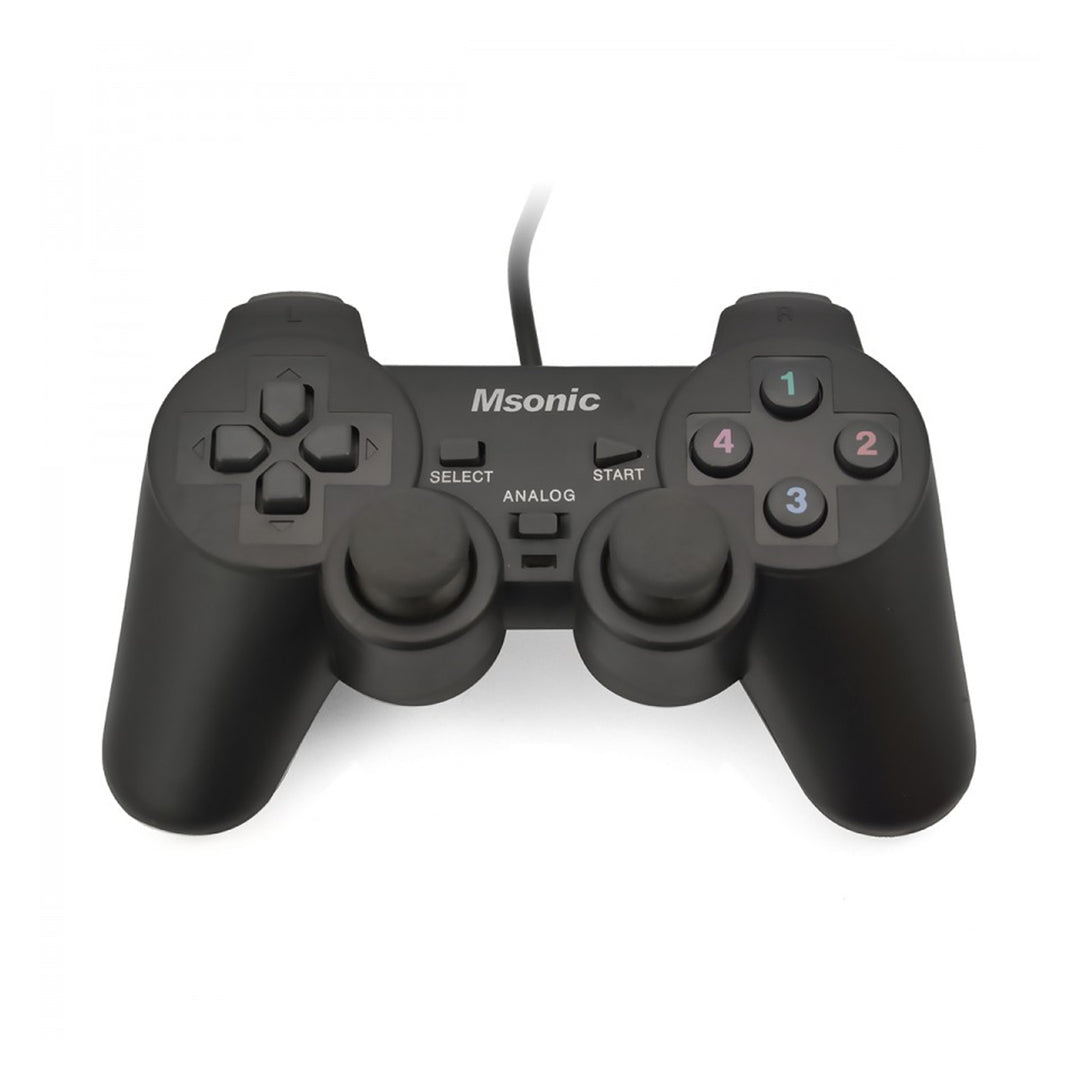 Gamepad USB Controller PC PS Computer Videogiochi Giocatori Gioco Msonic 3329BK