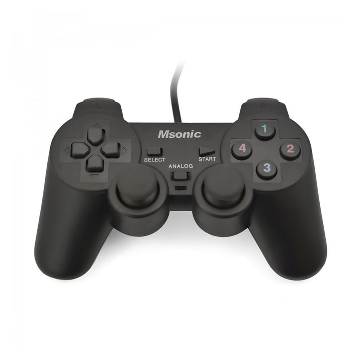 Gamepad USB Controller PC PS Computer Videogiochi Giocatori Gioco Msonic 3329BK