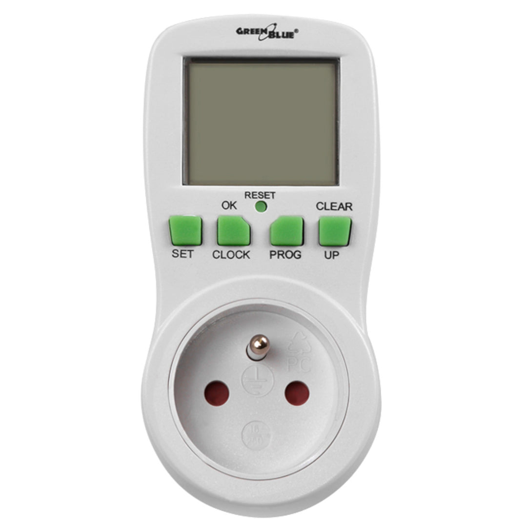 Timer tempo  presa GreenBlue  GB107 colore  bianco