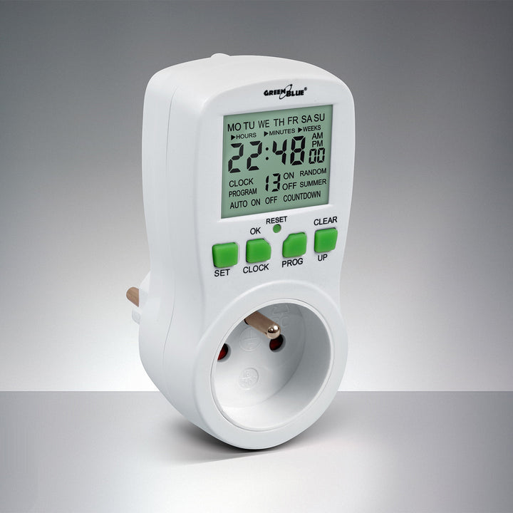 Timer tempo  presa GreenBlue  GB107 colore  bianco