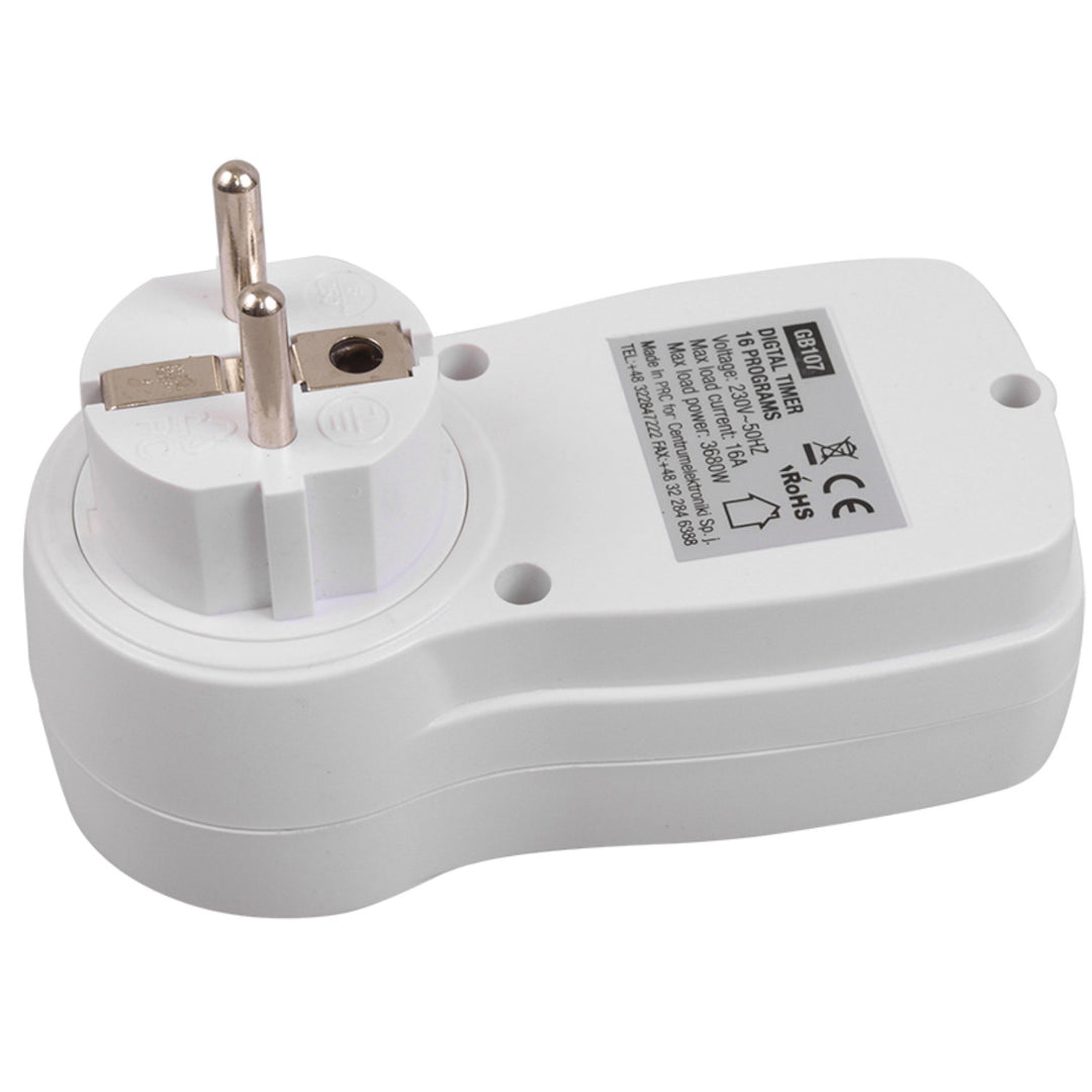 Timer tempo  presa GreenBlue  GB107 colore  bianco