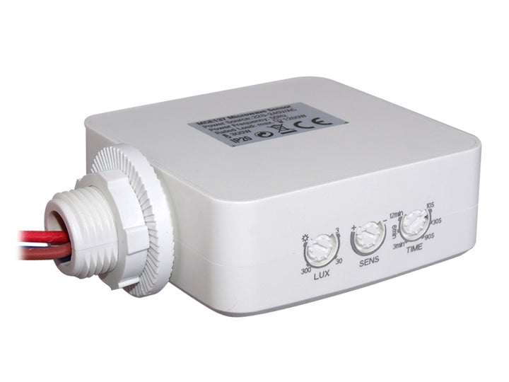 Rilevatore di movimento Maclean, a microonde, da incasso, portata 4m-10m, 1200W, MCE137
