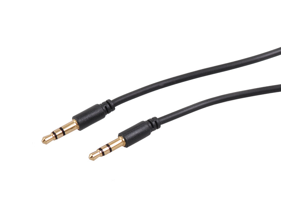 Maclean Cavo Jack 3.5mm-Jack 3.5mm Nero