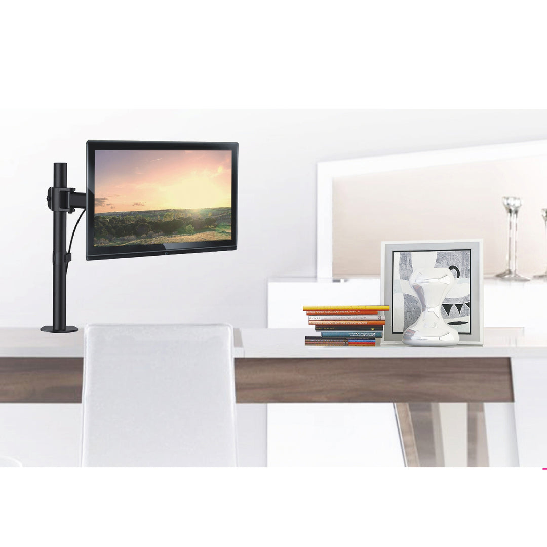 Supporto da scrivania per Monitor 13"-27" Nero fino 8kg vesa 75x75 e 100x100 MC-690