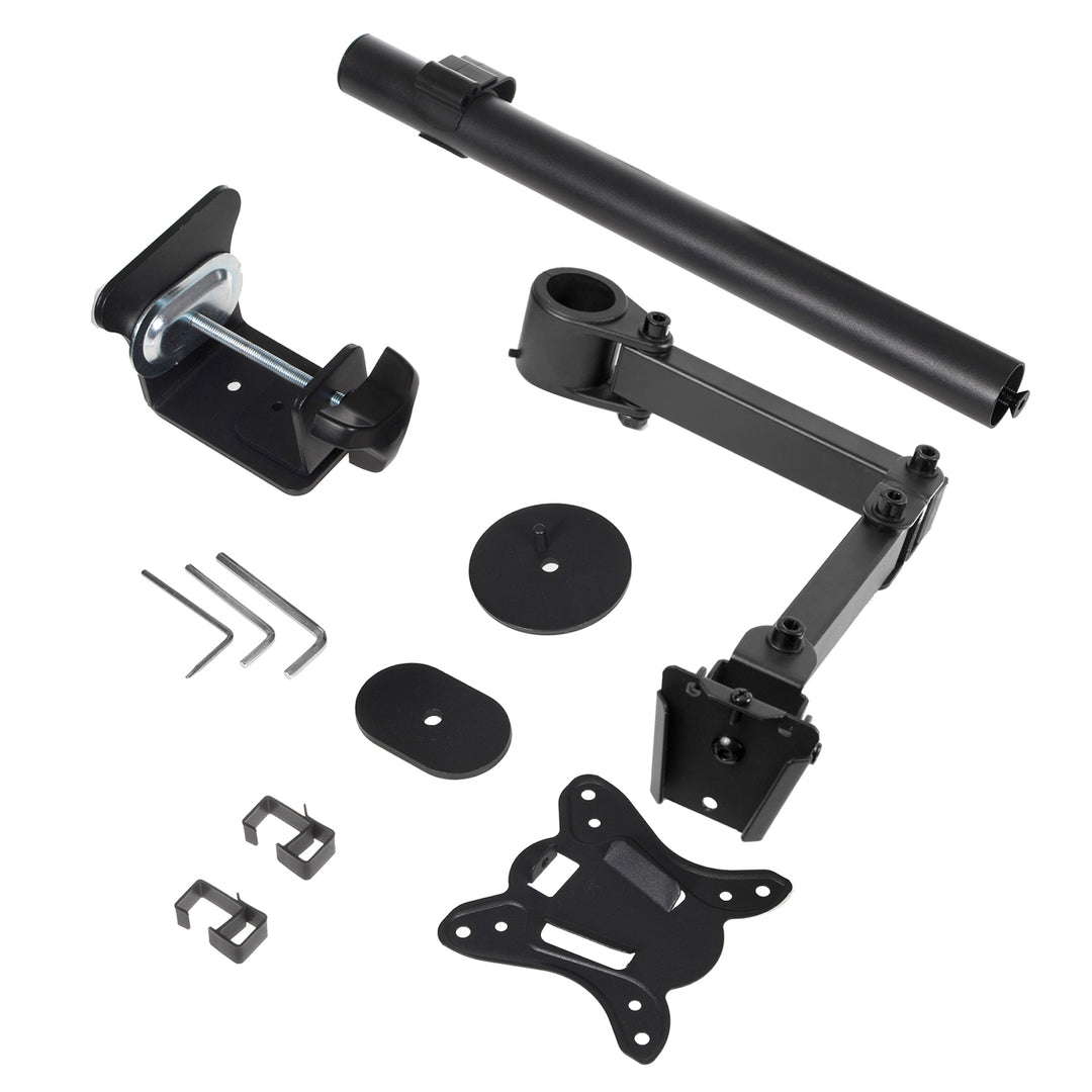 Supporto da scrivania per Monitor 13"-27" Nero fino 8kg vesa 75x75 e 100x100 MC-690
