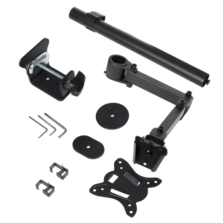 Supporto da scrivania per Monitor 13"-27" Nero fino 8kg vesa 75x75 e 100x100 MC-690