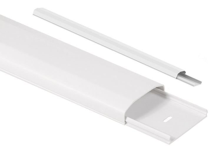 Striscia copricavo Maclean, sistema, plastica 60x20x750mm, MC-695 W