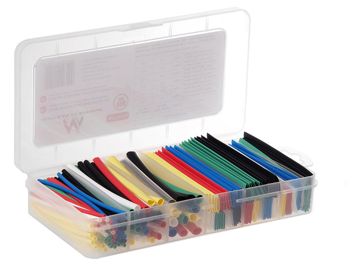Set di guaine termorestringenti, 196 pezzi, 7 colori Maclean MCTV-679