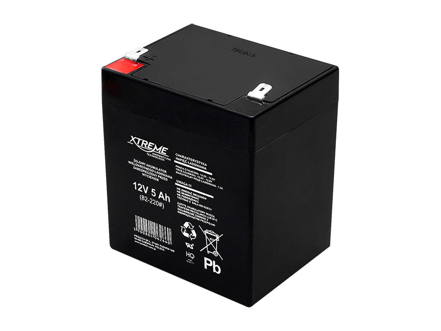 Batteria Gel 12V 5Ah Xtreme Senza Manutenzione AGM Allarme Giocattoli Prodotti medici