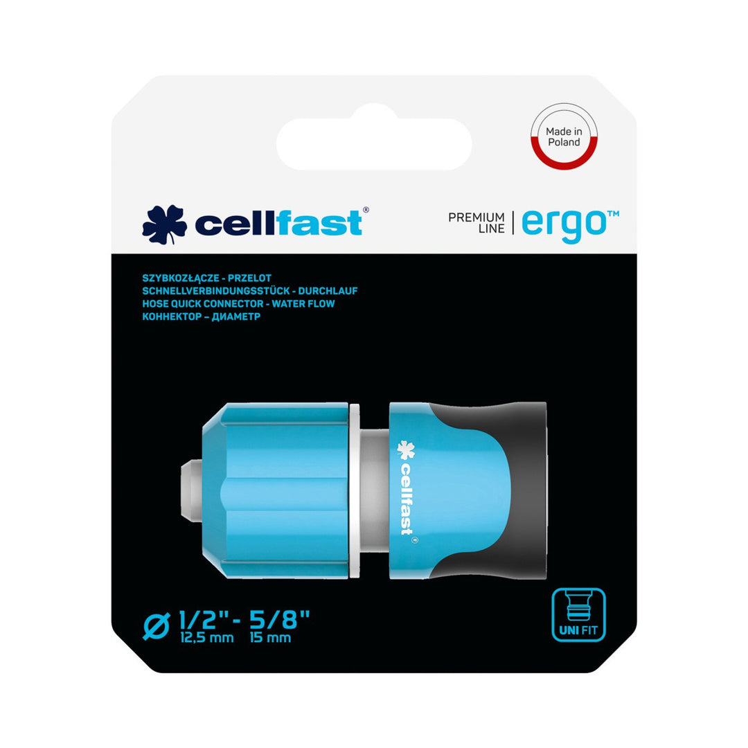 Connettore rapido attraverso 1/2" 5/8'' Cellfast Ergo 53-130
