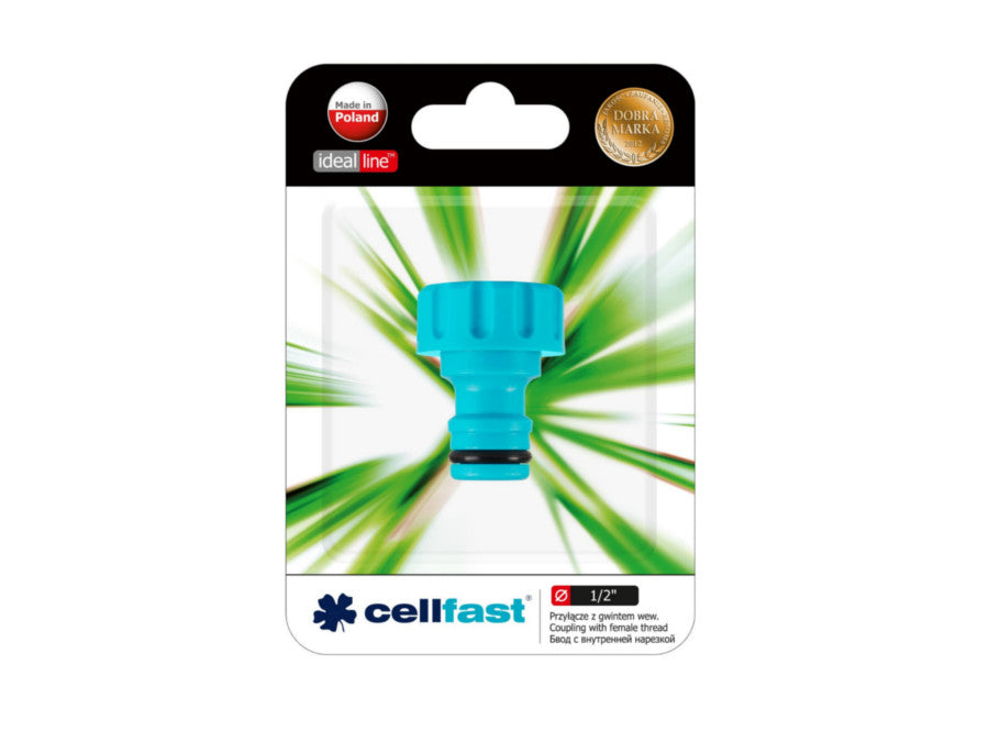 Collegamento Raccordo Adattatore Con Filettatura Interna Cellfast Ideal Line da  1/2" - 3/4"- 1" Iirrigazione Giardino