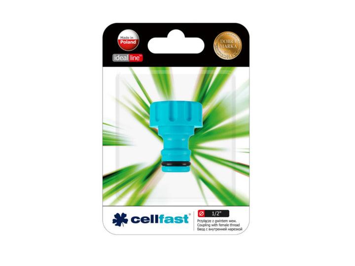 Collegamento Raccordo Adattatore Con Filettatura Interna Cellfast Ideal Line da  1/2" - 3/4"- 1" Iirrigazione Giardino