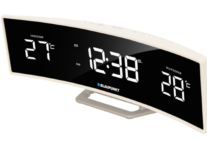 Radio sveglia FM PLL temperatura interna/esterna Blaupunkt CR12WH