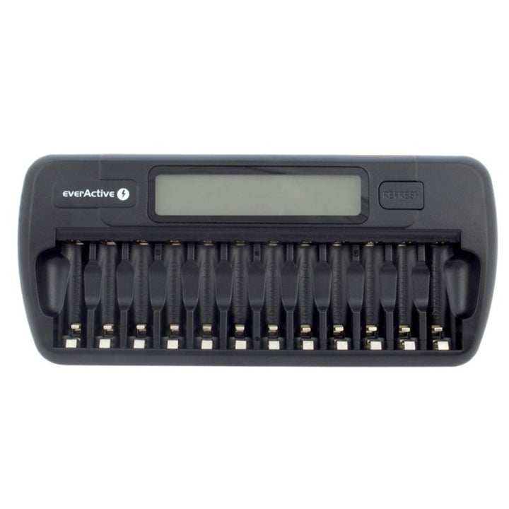 Caricabatterie professionale everActive NC-1200 da 12 batterie
