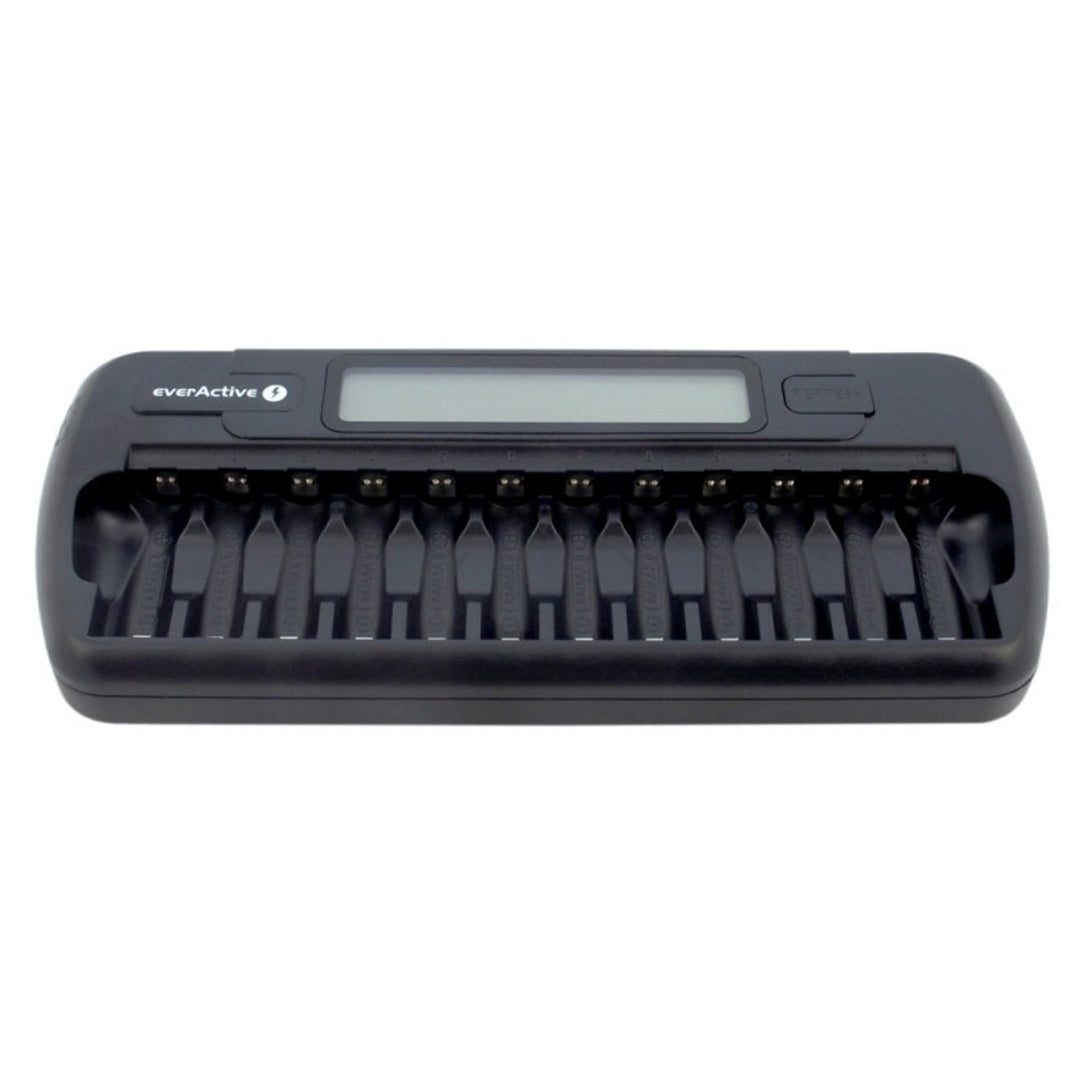 Caricabatterie professionale everActive NC-1200 da 12 batterie