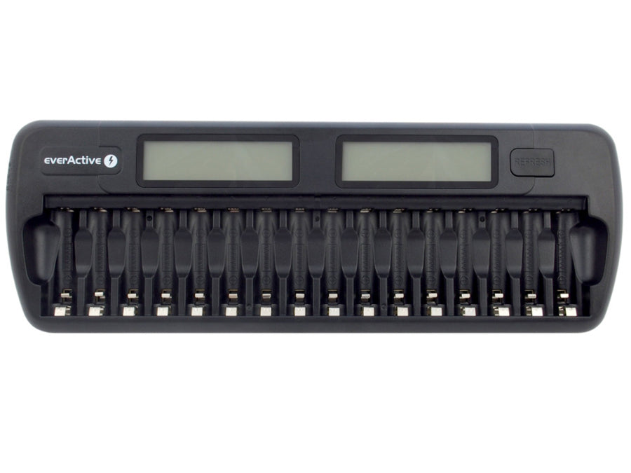 Caricabatteria Professionale everActive NC-1600 a 16 batterie