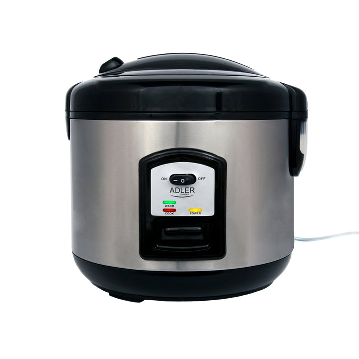 Fornello per riso 1,5 L in acciaio INOX/NERO 1000 W ADLER AD6406