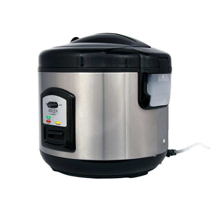 Fornello per riso 1,5 L in acciaio INOX/NERO 1000 W ADLER AD6406