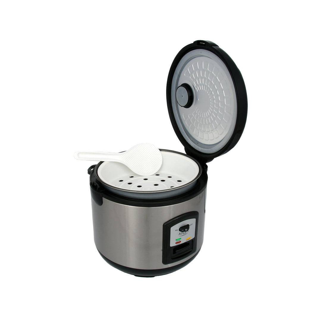 Fornello per riso 1,5 L in acciaio INOX/NERO 1000 W ADLER AD6406