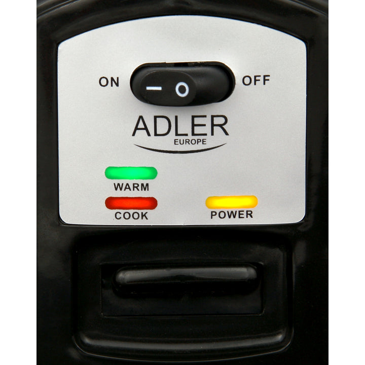 Fornello per riso 1,5 L in acciaio INOX/NERO 1000 W ADLER AD6406