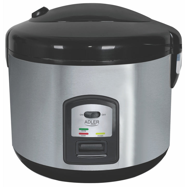 Fornello per riso 1,5 L in acciaio INOX/NERO 1000 W ADLER AD6406