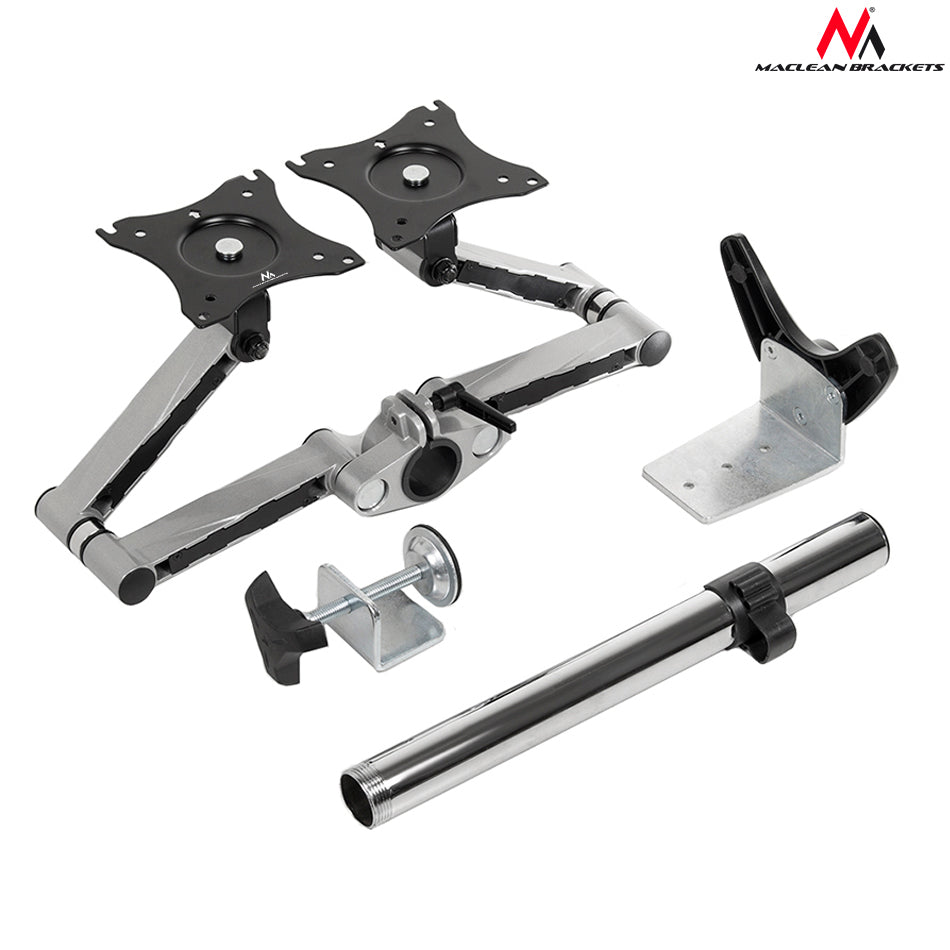 Supporto Staffa per Due Monitori 13"-27" 8 kg Maclean MC-714