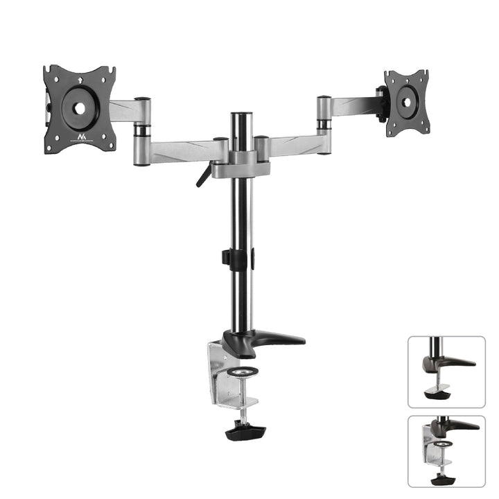 Supporto Staffa per Due Monitori 13"-27" 8 kg Maclean MC-714